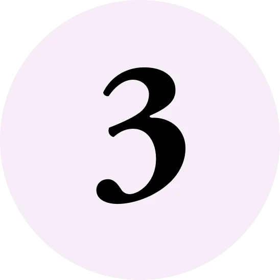 Circled step three image.