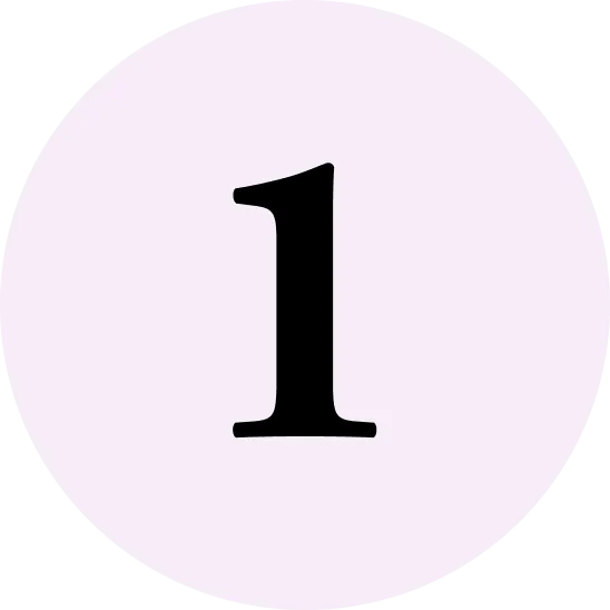 Circled step one image.
